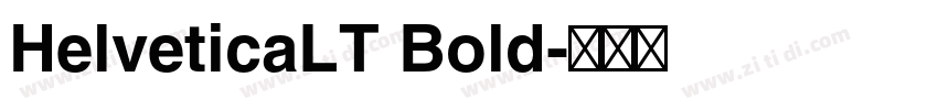 HelveticaLT Bold字体转换